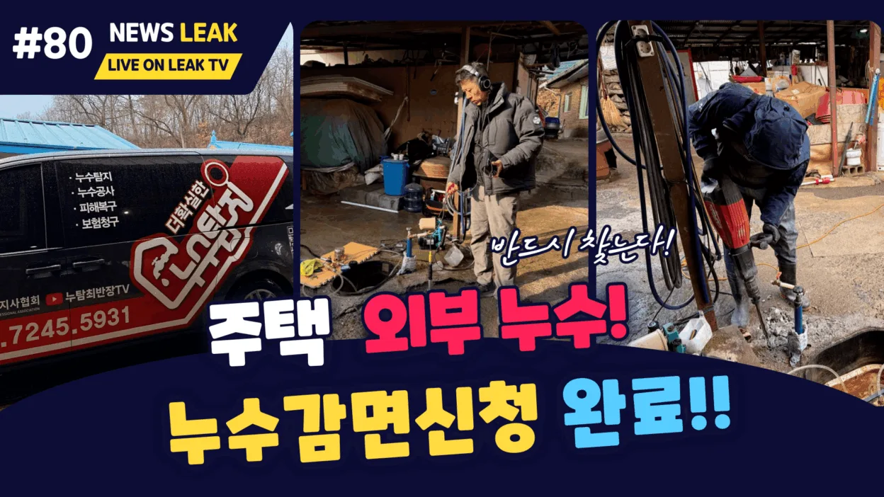 단양 어상천면 주택 실외 누수탐지 현장 전경